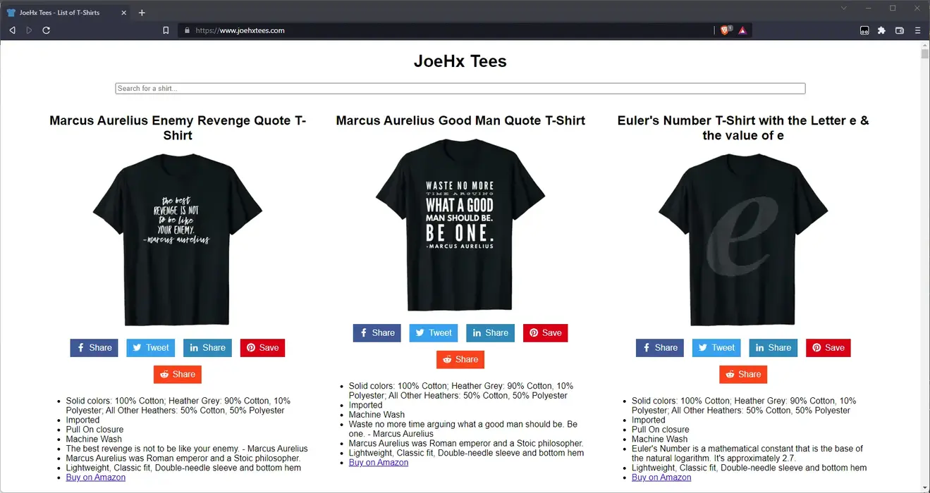 Introducing JoeHx Tees